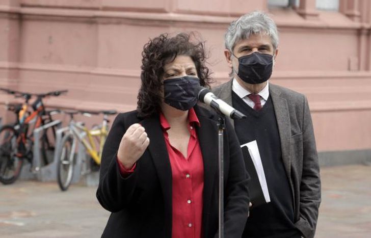 Vizzotti, tras la reunión de Gabinete.