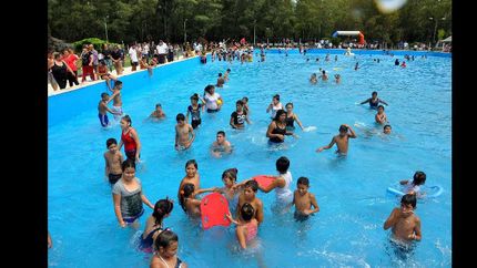 mas de 7 mil chicos ya pasaron por las piletas del parque de albertina