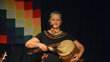 Graciela Mendoza, en escena.