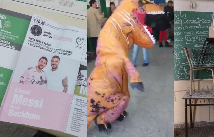 Los votantes y también las autoridades de mesa demostraron su ingenio.