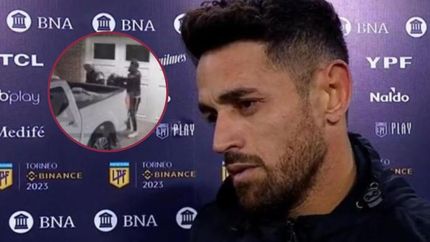 Filtran el video de Lautaro Acosta dejando su casa tras la denuncia por violencia de género.