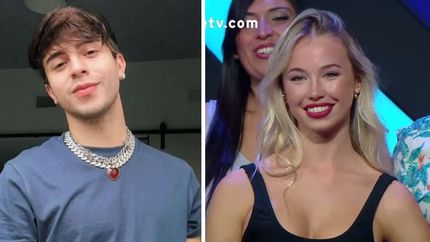 Rusherking y una azafata de Guido Kaczka. Rusherking y una azafata de Guido Kaczka.