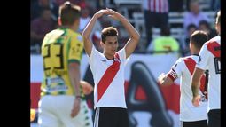 El pibe Ferreira, de 19 años, festeja. Con su primer gol en primera, el Millo logró una importante victoria.
