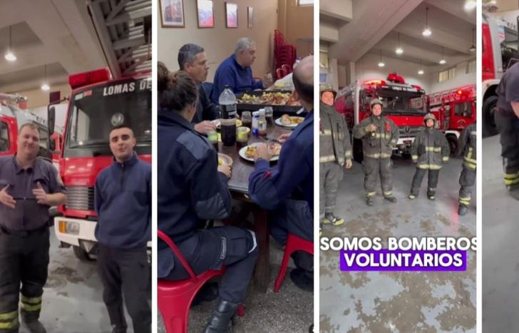Los Bomberos de Lomas celebraron su día con un divertido video en redes sociales.