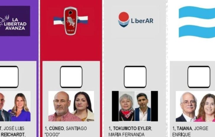 Hoy figura la cara de Espert, que se bajó de la carrera electoral.