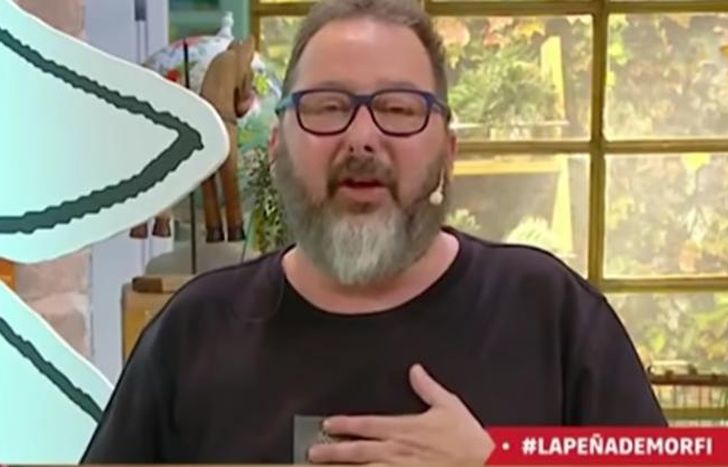 Gerardo Rozín, en su última aparición en La Peña de Morfi.