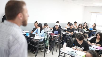 antes cursaban en un sum y ahora cuentan con seis nuevas aulas equipadas