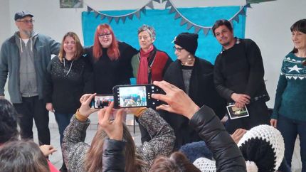 Parte del elenco de narradores que se presentará este sábado.