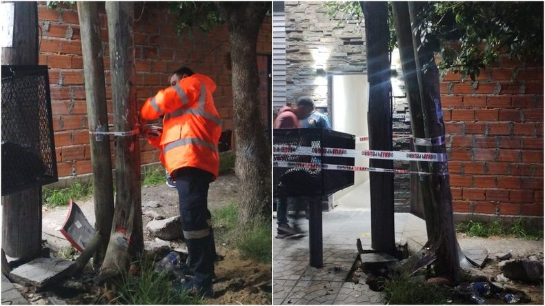 El choque en Villa Albertina requirió la presencia de Defensa Civil en Lomas de Zamora.