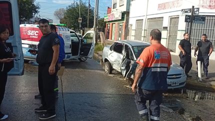 Operativo en el lugar del choque. Operativo en el lugar del choque.