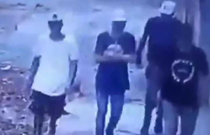 Una cámara captó a los delincuentes que asaltaron a Lara.