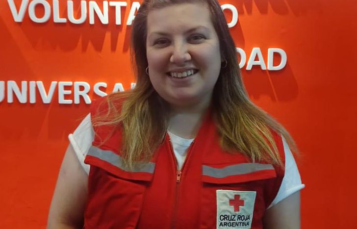 Victoria es voluntaria de la Cruz Roja hace una década.