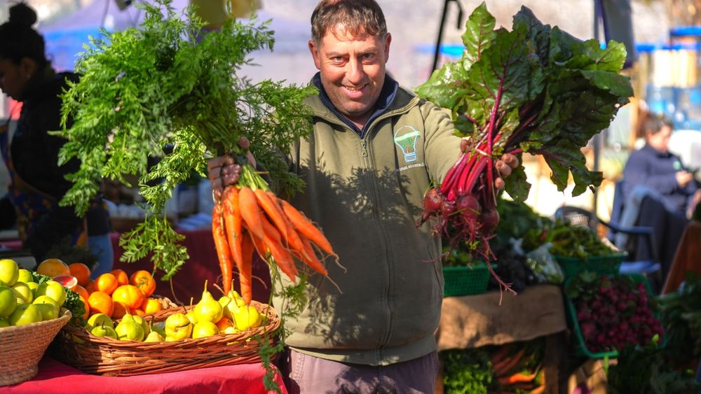 Productores autogestivos organizan la feria en Banfield.