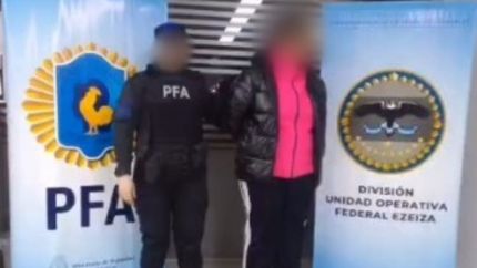 La mujer detenida en Lomas de Zamora.