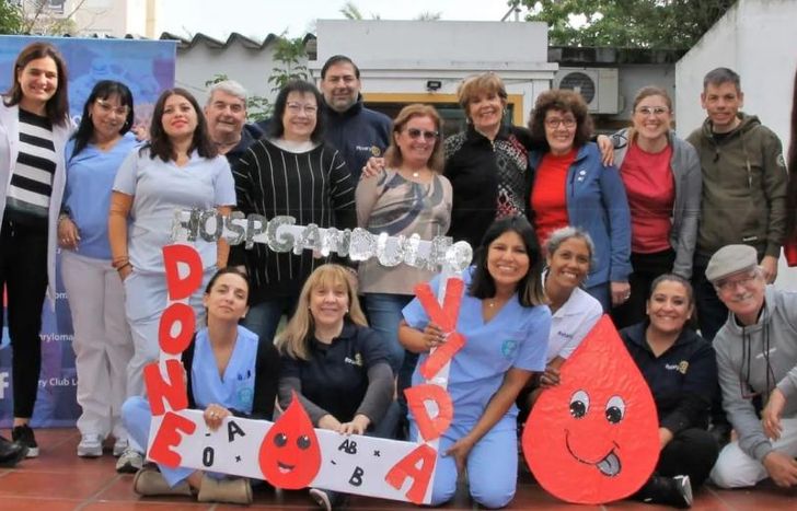 El Rotary todos los años se compromete con las campañas de donación de sangre.