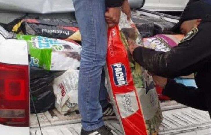 llevaban media tonelada de marihuana.