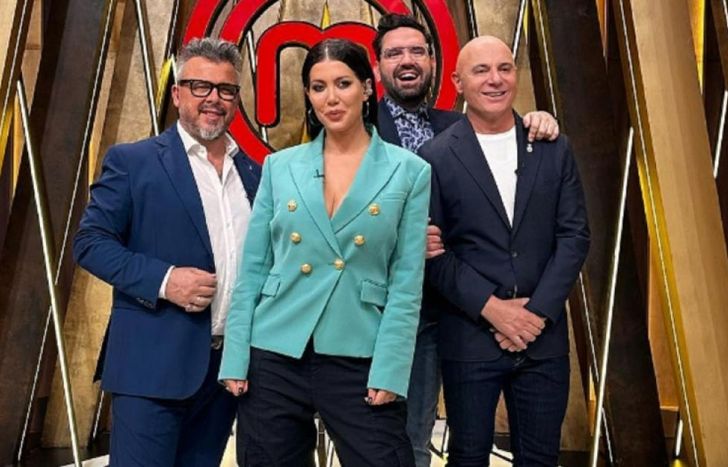 Wanda Nara y los jurados de Masterchef Celebrity.
