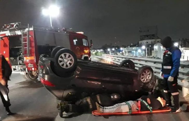 El conductor fue trasladado al Gandulfo.