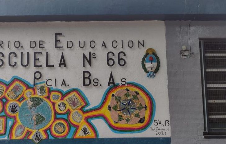 El mural ya está listo y a la vista de todos en la escuela.