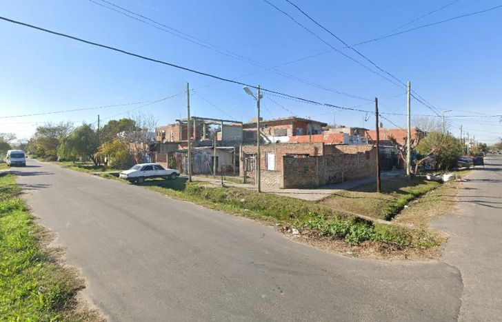 La zona en la que ocurrió el crimen.