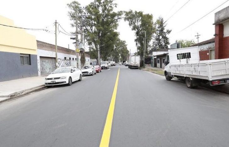 Repavimentaron 12 cuadras de la calle Pío Collivadino.