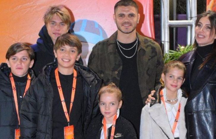 Wanda y Mauro, en familia.