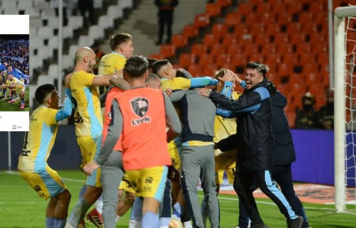 Temperley sigue festejando el triunfo ante River.
