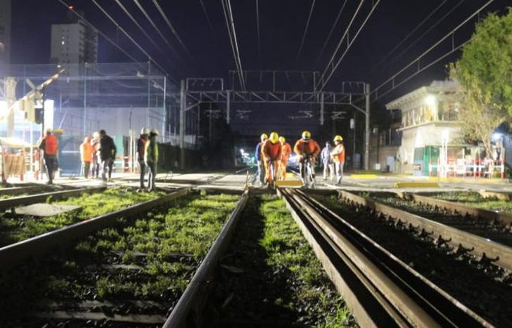 En los últimos días hubo trabajos de noche.