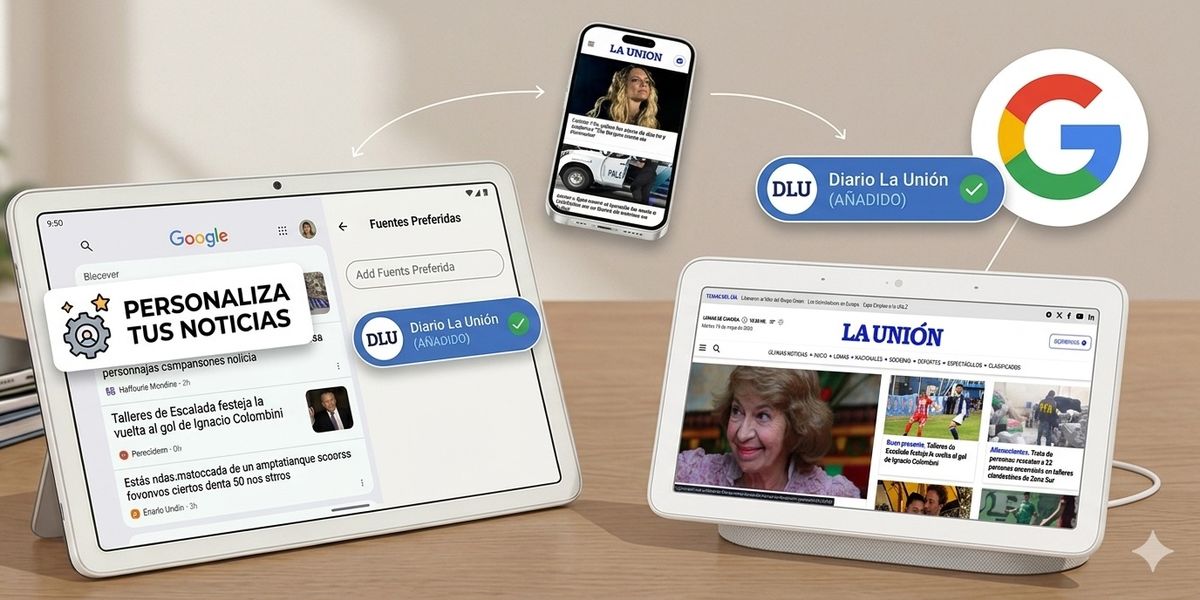 Ahora podés seguir a La Unión desde Google.&nbsp;