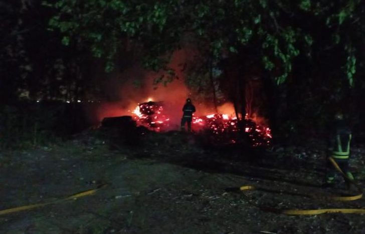 Imágenes del incendio.