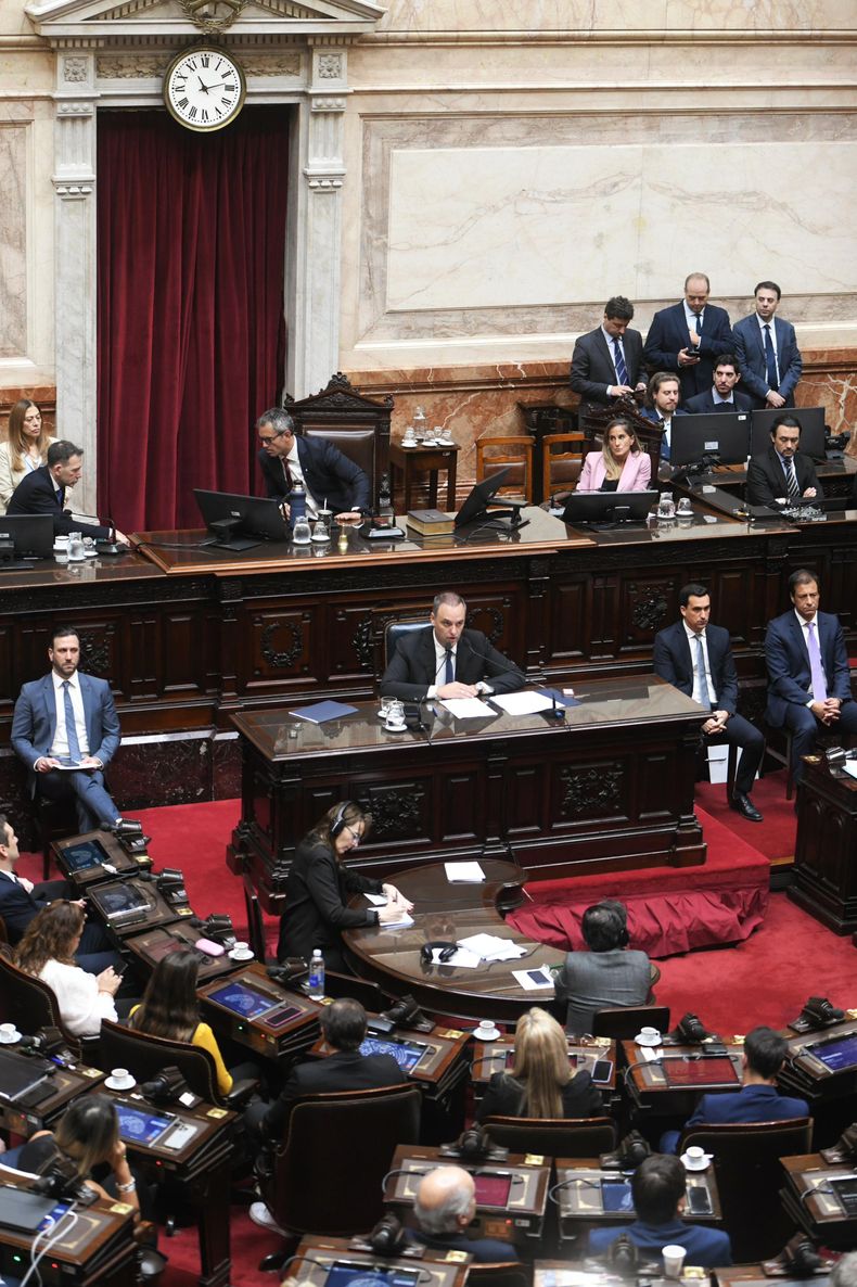 Manuel Adorni, con apoyo inédito del Gobierno en Diputados.