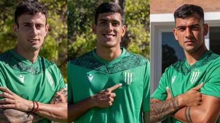 Los tres nuevos refuerzos de Banfield. Los tres nuevos refuerzos de Banfield.