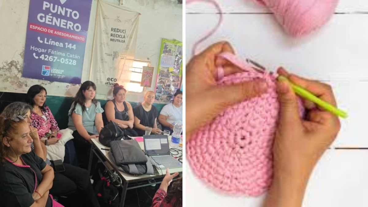 Fusionan el tejido con la salud emocional en un curso gratuito en Lomas