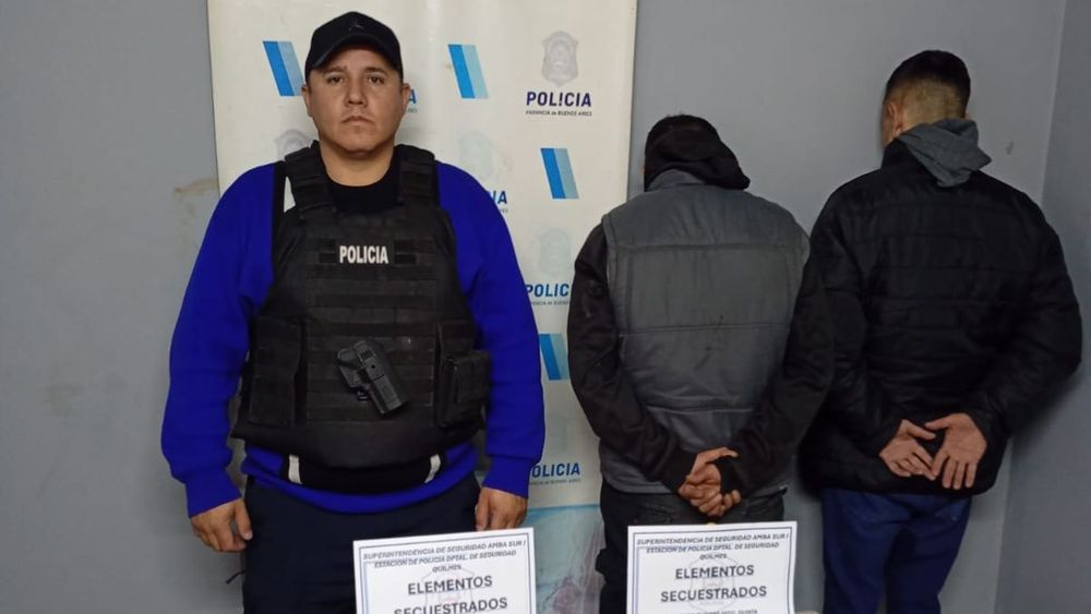 Los delincuentes detenidos. Los delincuentes detenidos.