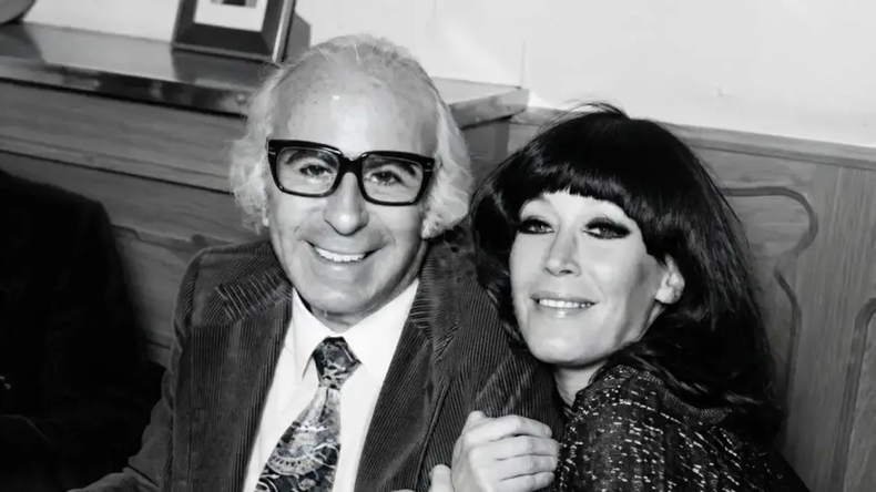 Moria Casan con Carlos Sexton. 