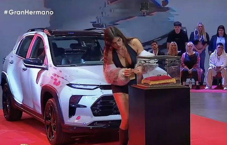 Prueba del auto 0km en Gran Hermano.&nbsp;