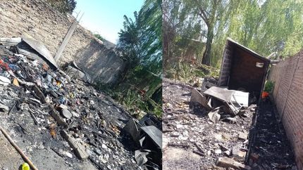 Imágenes del incendio.