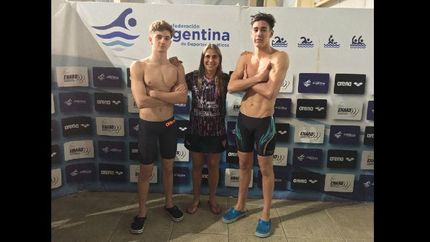 nadadores de los andes brillaron en el nacional de natacion
