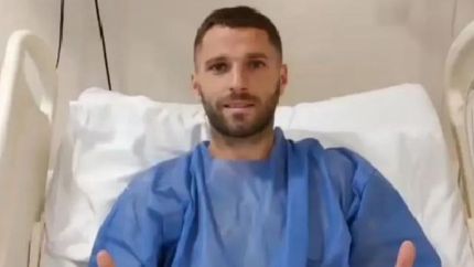Lugarzo pasó por el quirófano para una cirugía laparoscópica.
