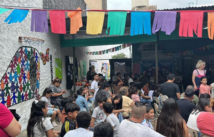 Los vecinos de Lomas asistieron masivamente durante al evento.