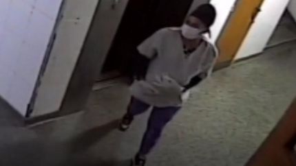 La mujer que robó a la beba fue captada por una cámara de seguridad del hospital. La mujer que robó a la beba fue captada por una cámara de seguridad del hospital.