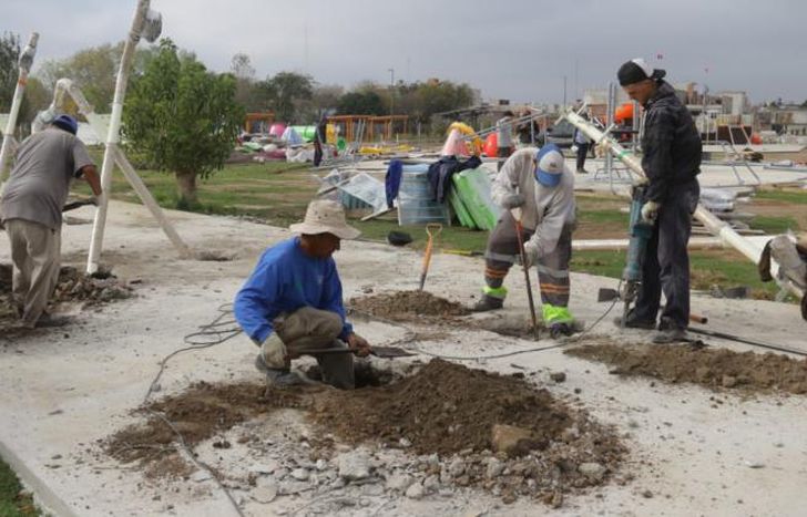 Avanzan los trabajos dentro del predio ubicado en Recondo al 1200.