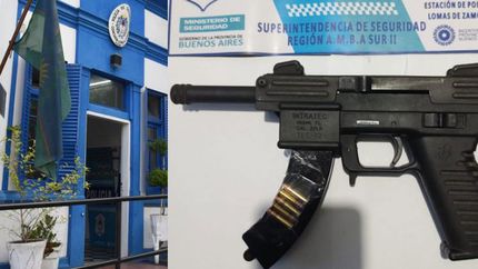 detienen a un joven que circulaba en moto con un subfusil