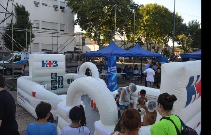 la secretaría de salud instaló una posta sanitaria.