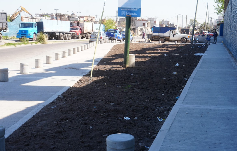 En Lamadrid, se completaron m&aacute;s de 1.500 metros cuadrados de hormig&oacute;n distribuidos en siete cuadras.