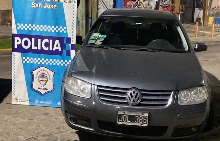 El auto con el que atropellaron al menor en Temperley.