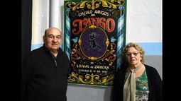 la exprofesora olga palacios y el tesorero Norberto Giambuzzi.