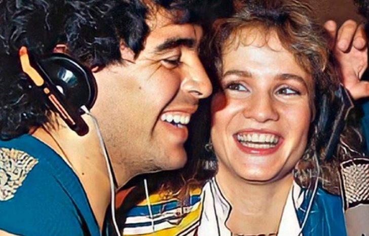 Diego Maradona y Lucía Galán.&nbsp;