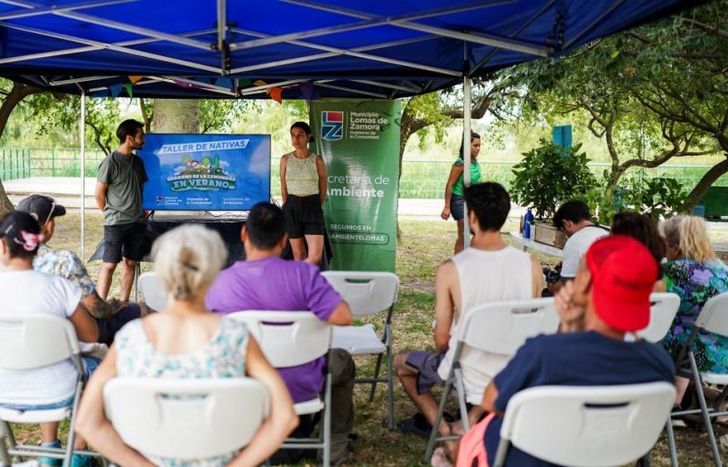 Taller de plantas nativas en el Parque Finky.