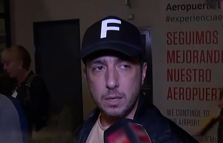 Fue abordado antes de su partida.